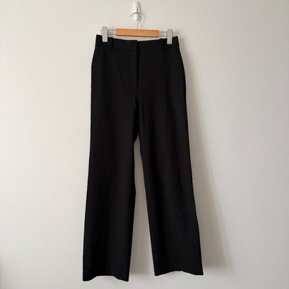 Aritzia Babaton Agency Wool Pant High Waisted Wool Twill Trousers Black Size 4 - Picture 6 of 10